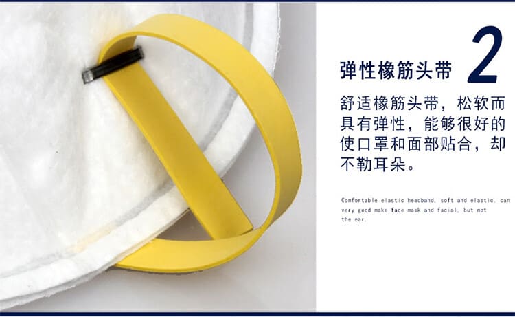 3M 8210VCN 防颗粒物口罩 （头带式、带呼吸阀、适合湿热环境或长时间重体力劳动使用、美国NIOSH N95认证和中国KN95认证）